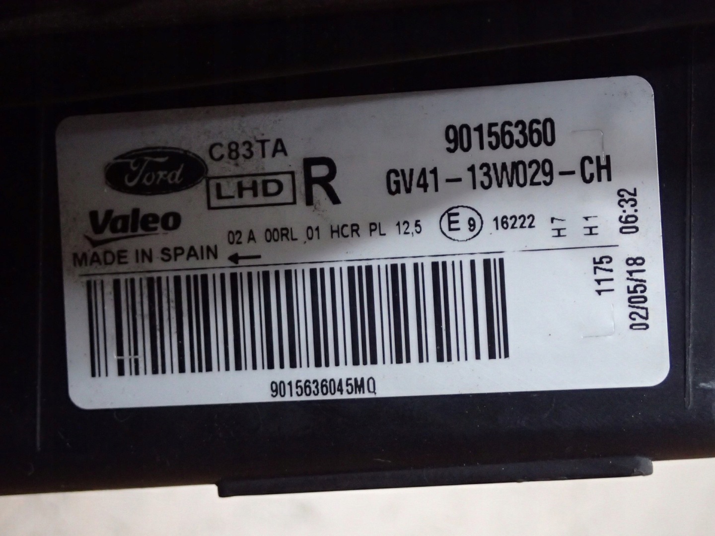 light right REFLEKTOR right FORD KUGA MK2 II LIFT