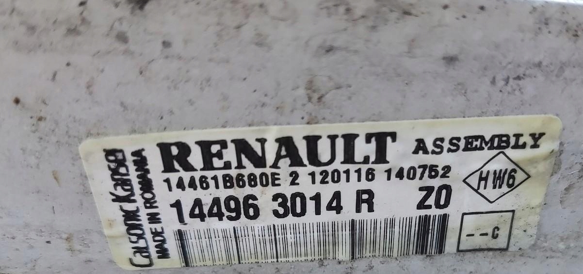 intercooler radiator RENAULT CLIO IV 0.9 TCE 2013-2019 144963014R