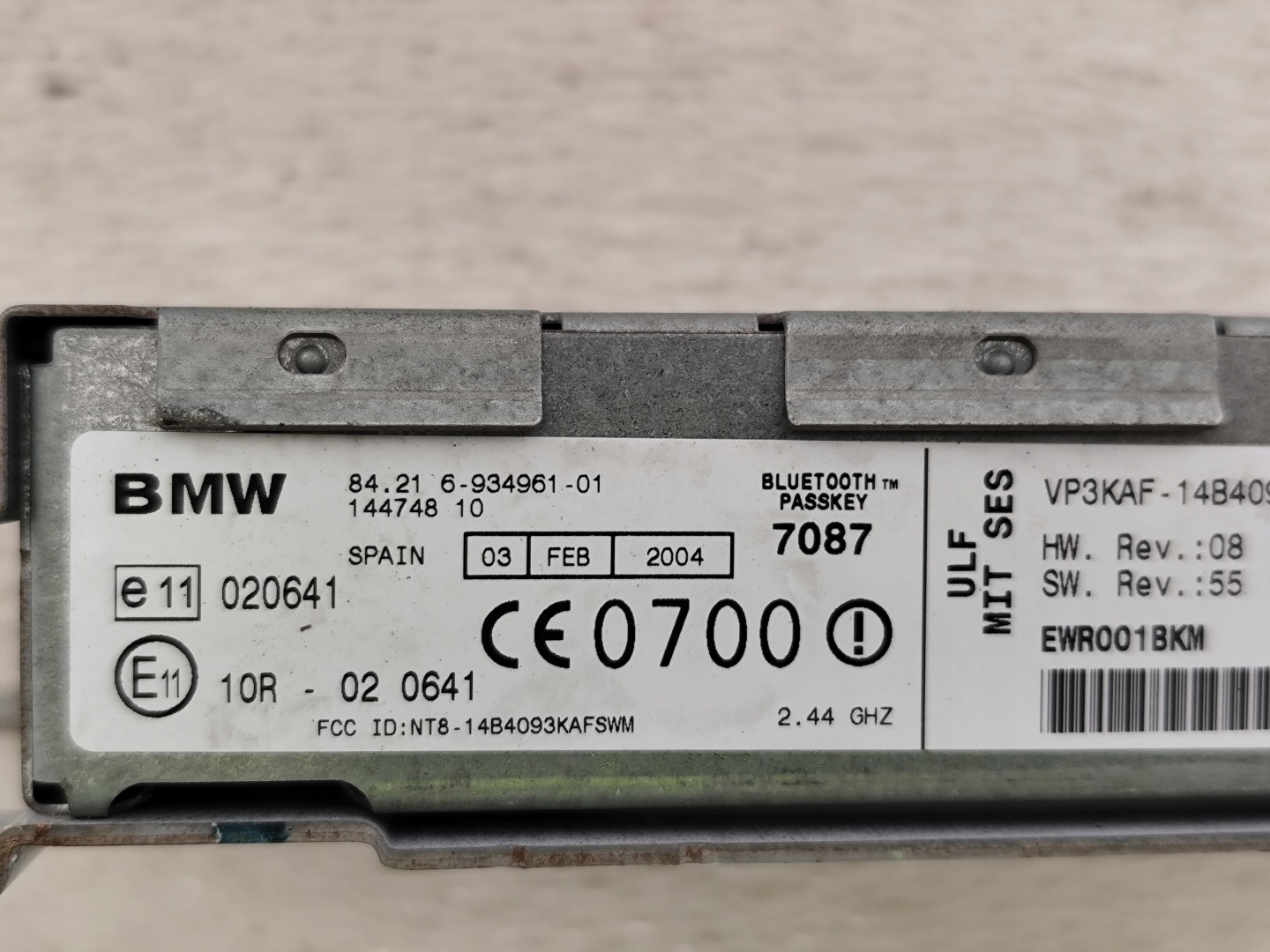 BMW E46 2004 modulo BLUETOOTH 6934961