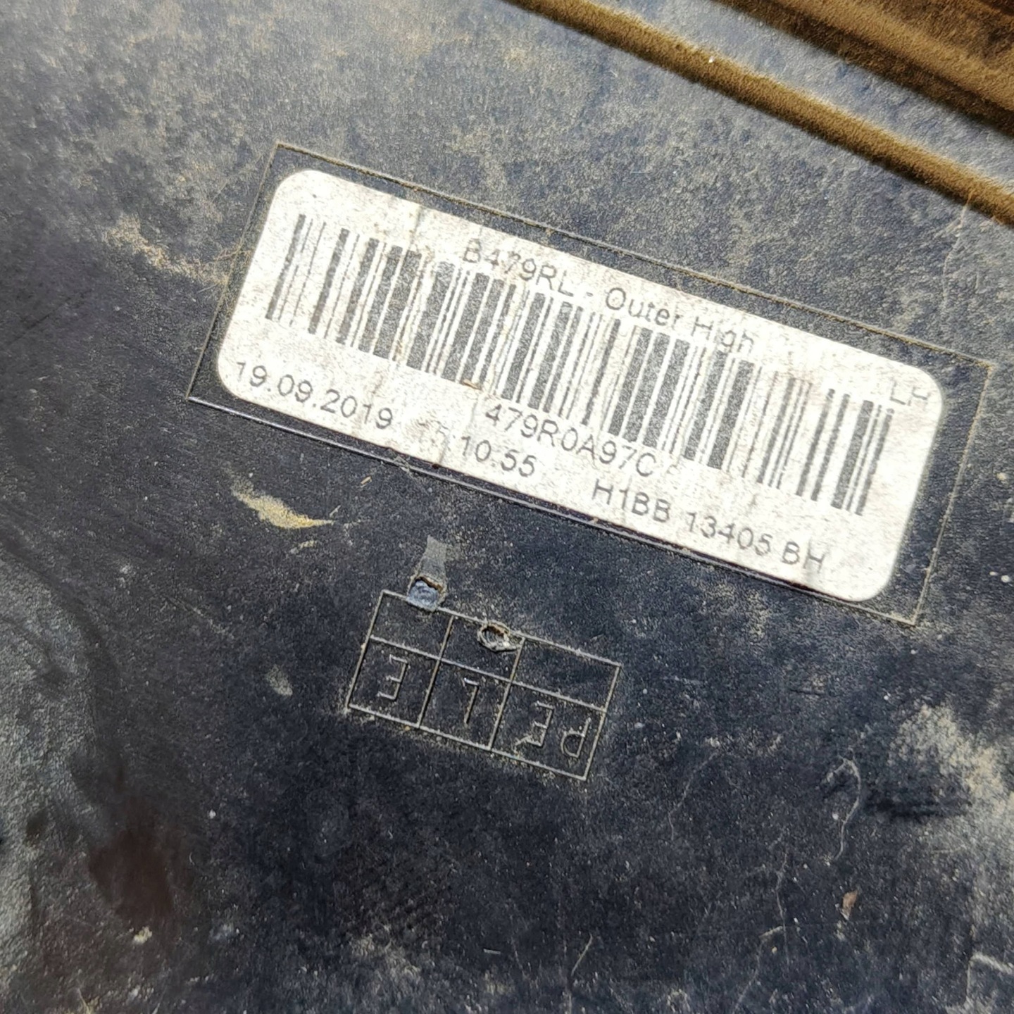 Ford Fiesta 2017 rear part side left light rear