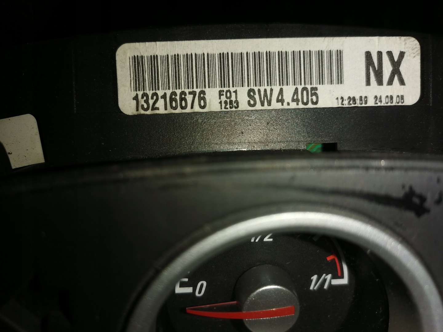 OPEL ASTRA H dials 13216676
