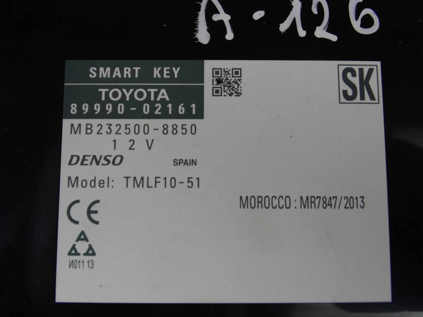 Toyota Auris II module computer control unit SMARTKEY 89990-02161