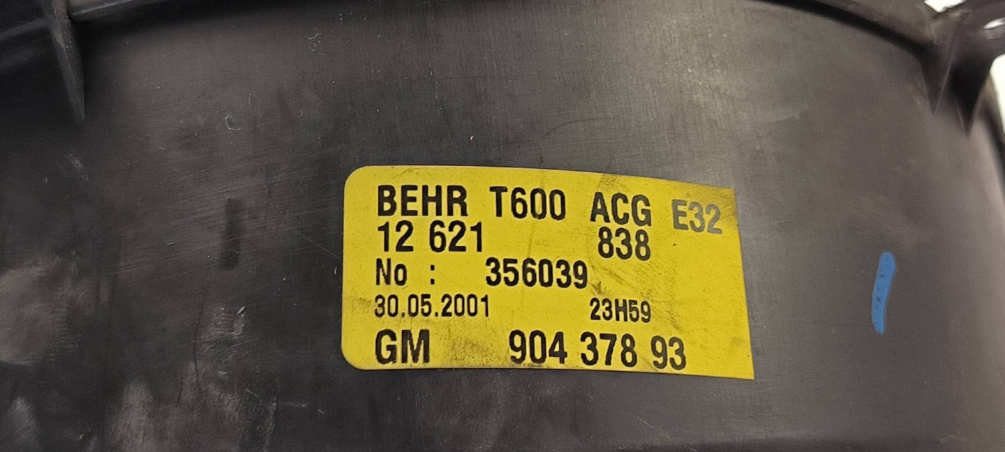 ventilator kabinski 90437893 OPEL ZAFIRA A