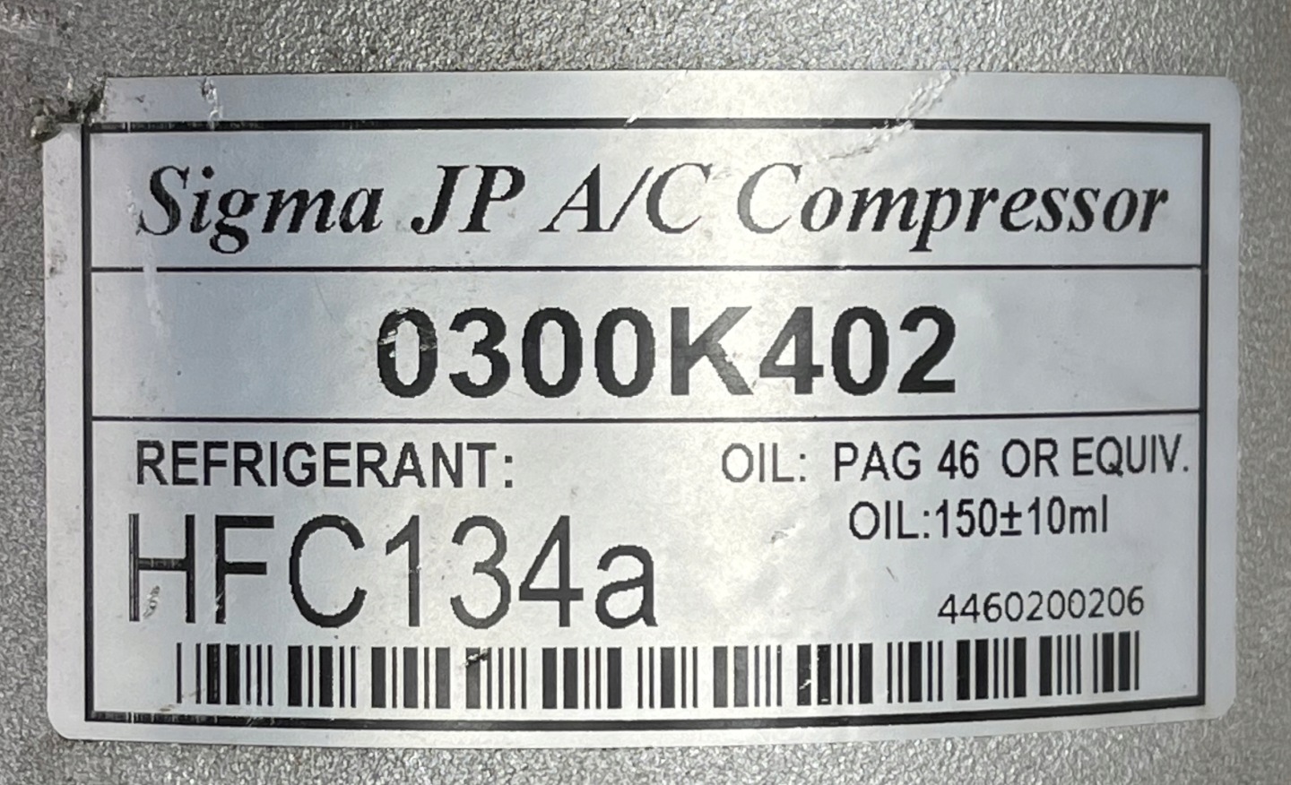 AUDI A6 A7 compressor; compressor of the air conditioning 0300K402 4G0260805Q