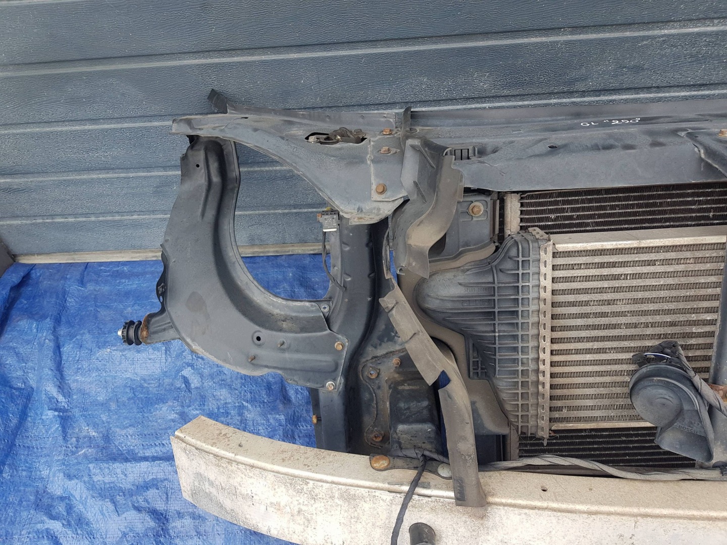 support panel for radiators radiator MERCEDES ML W164 GL X164 3.0 CDI