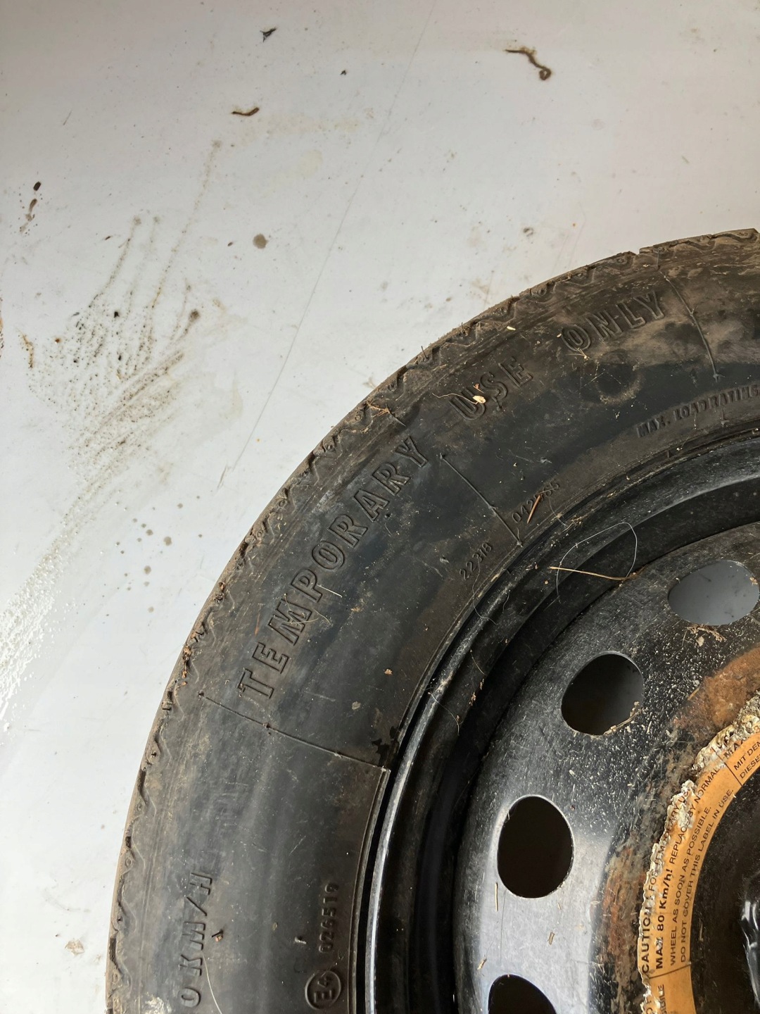 wheel spare BRAVO II 125 90 R15