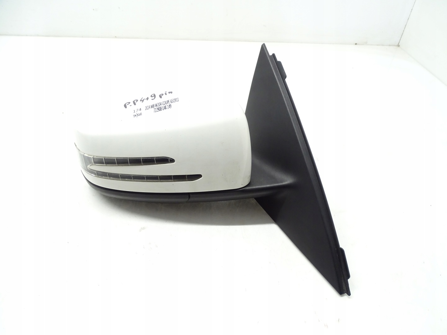 mirror right front MERCEDES W204 COUPE LIFT UK 4+9PIN