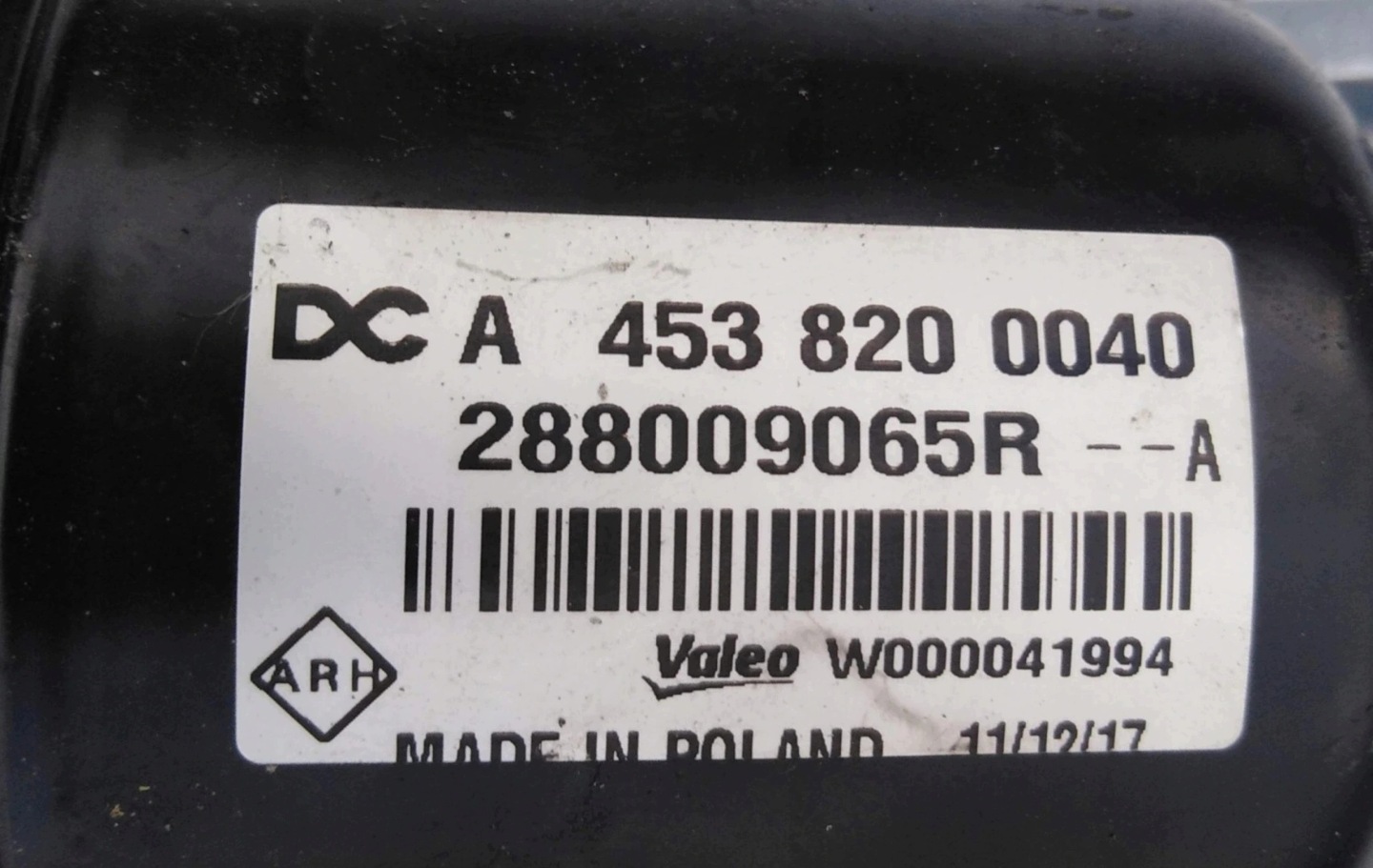 Wischergestänge SMART FORFOUR A4538200040 288009065R w000050101
