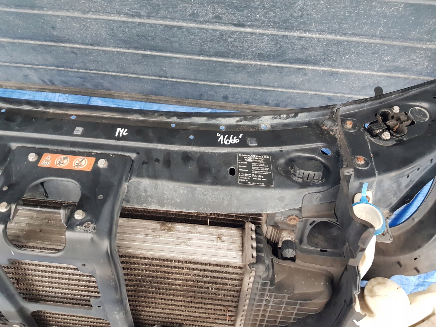 support panel for radiators radiator MERCEDES ML W164 350 LIFT 3.0CDI