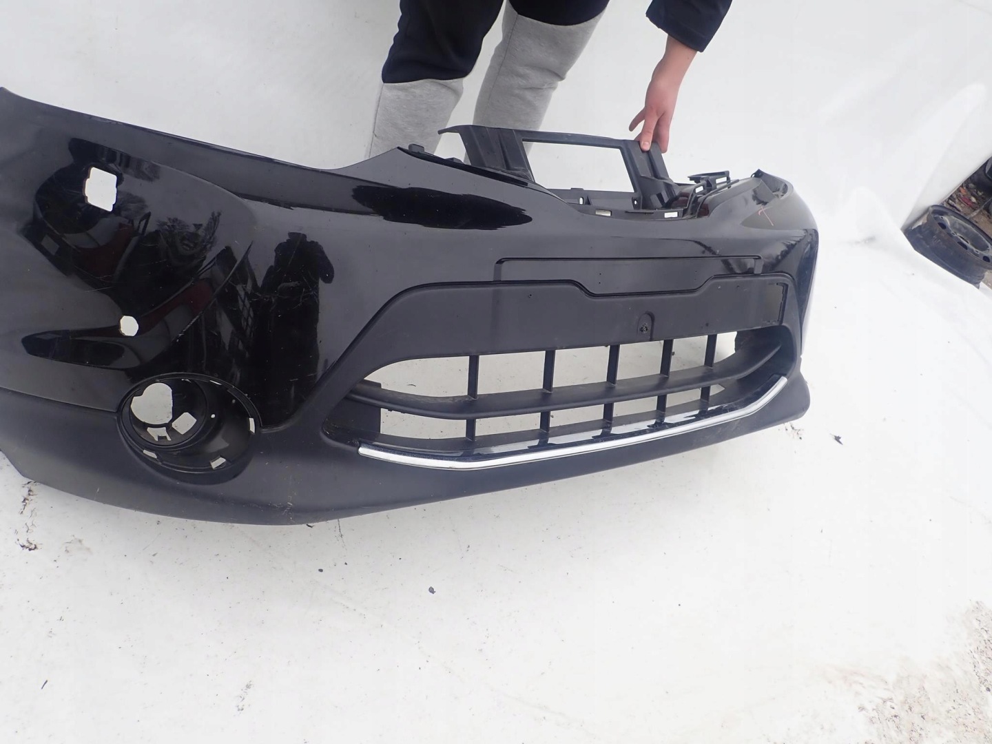 NISSAN QASHQAI II 13-> bumper front PDC CHROM