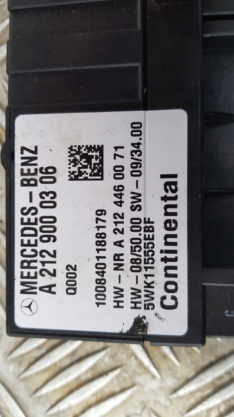 MERCEDES W212 control unit POMPY A2129000306