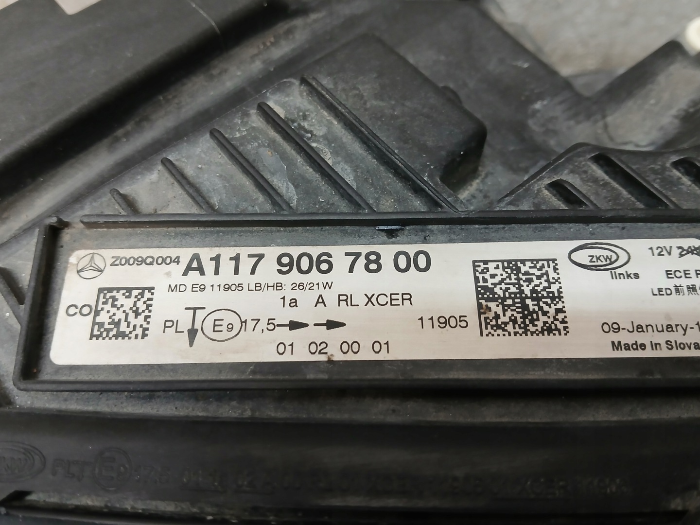 light front left MERCEDES CLA W117 LIFT FULL LED HP A1179067800