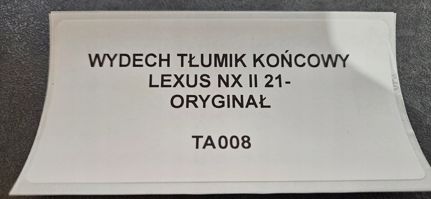 exhaust silencer LEXUS NX II 21- original