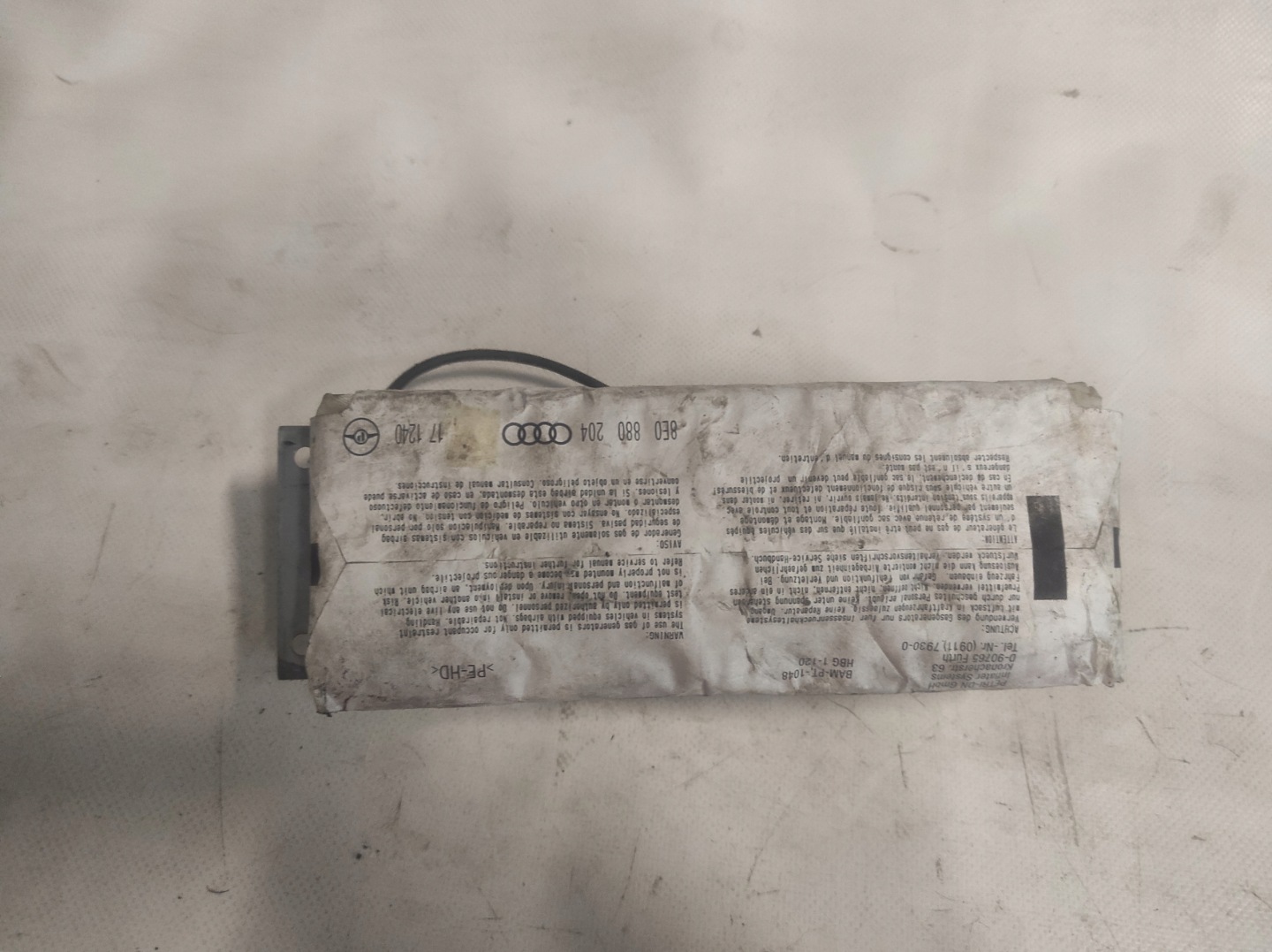 AUDI A4 B6 passenger airbag airbag