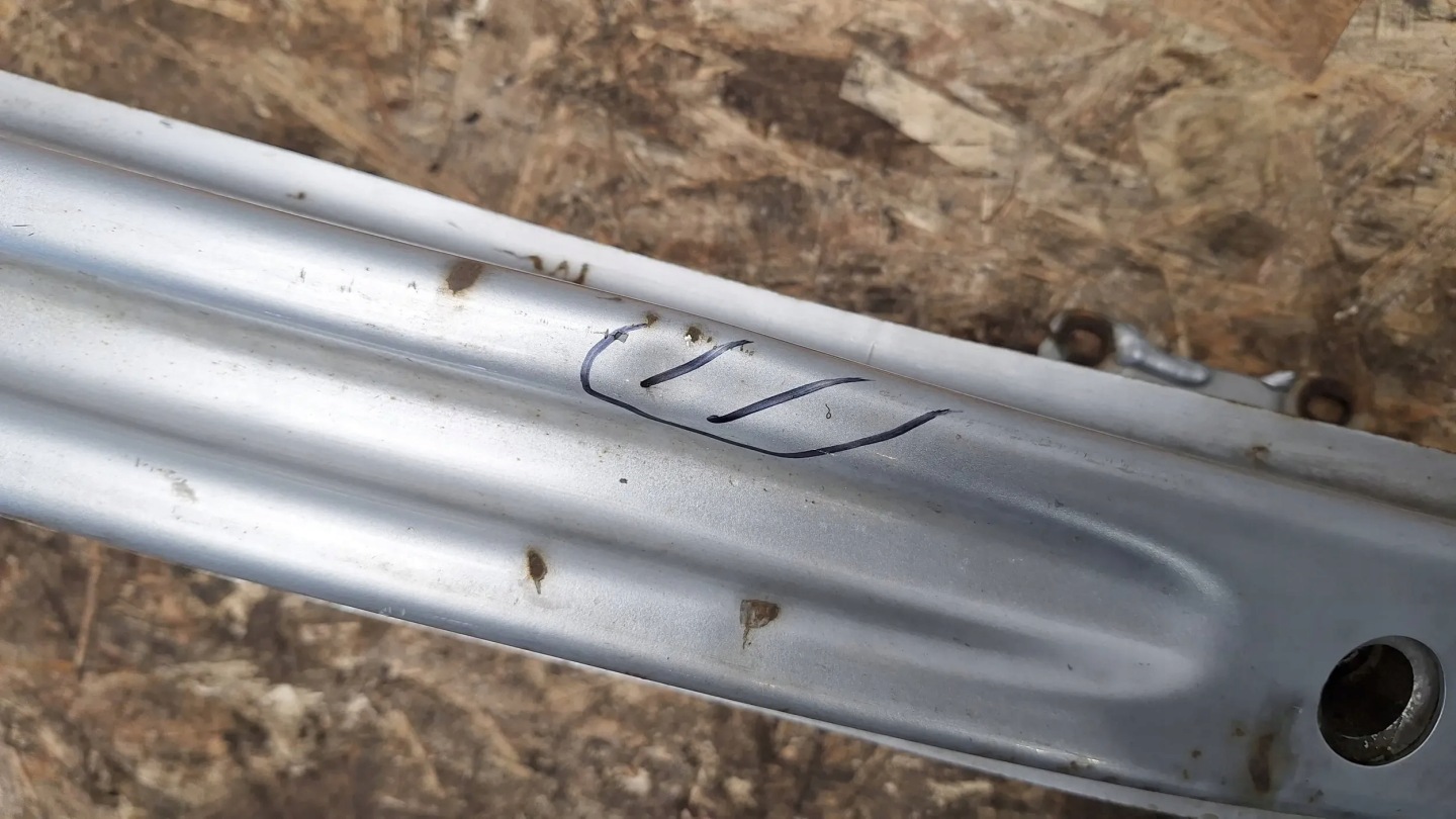 bumper support rear part Skoda Octavia MK3 III 12