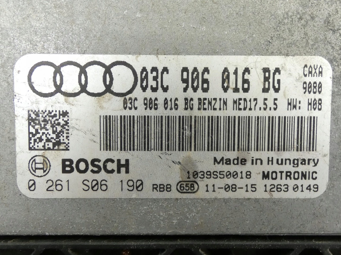 computer control unit of the engine AUDI A1 8X 1.4 TSI CAX 03C906016BG