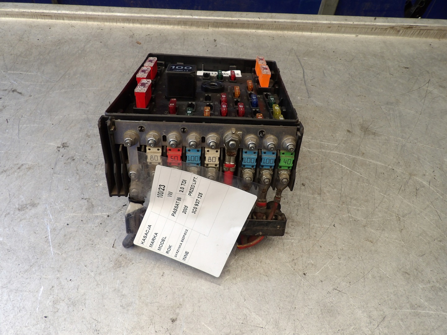 MODULE FUSIBLES VW PASSAT B6 3C0937125