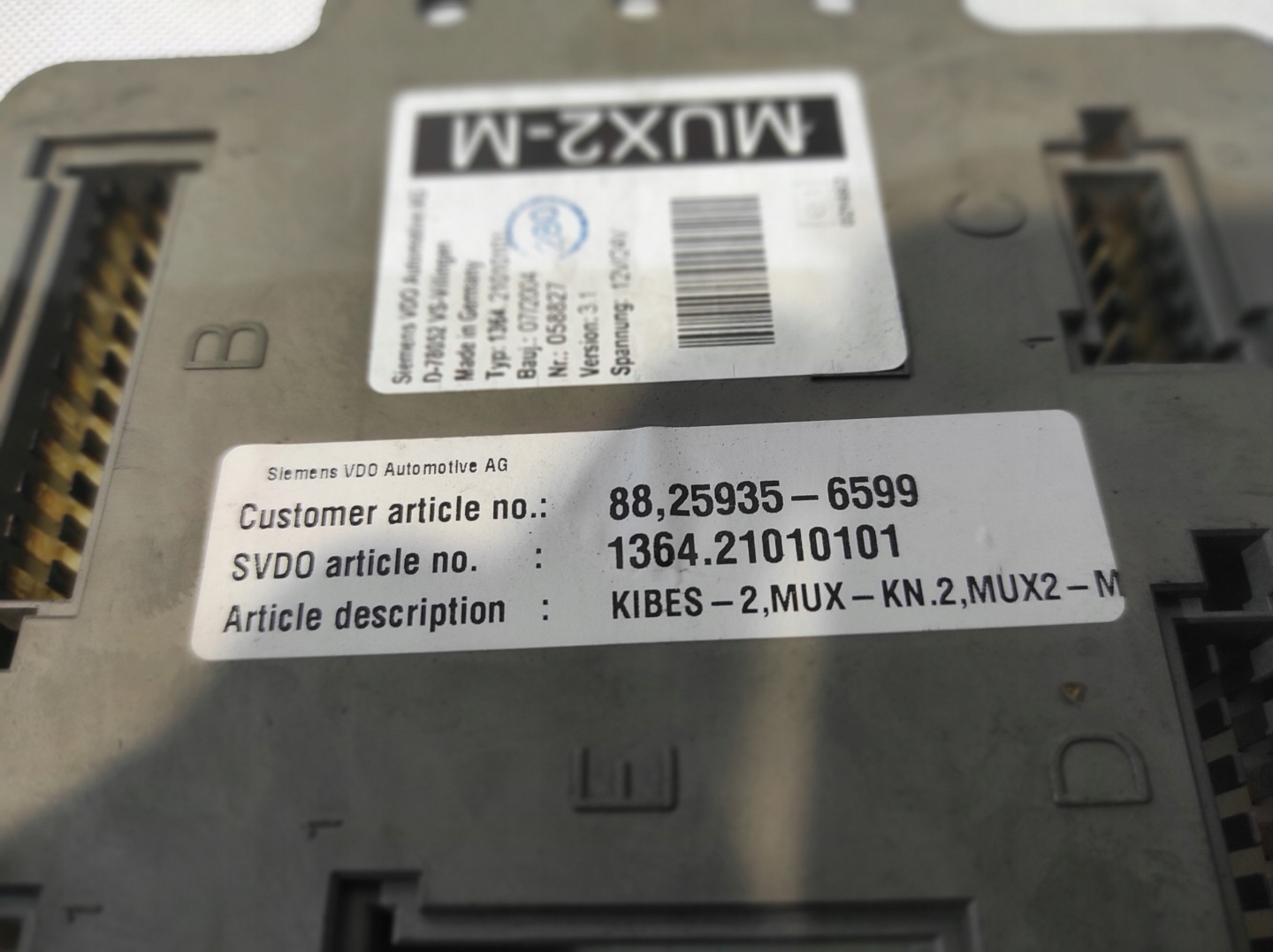 control unit module MAN 88259356599 D-78052 SIEMENS