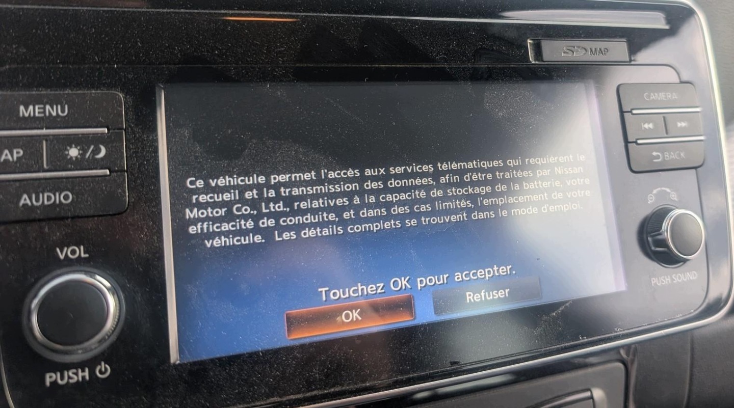 original navigation RADIO NISSAN LEAF II 2017-2022 25915-5SJ0A
