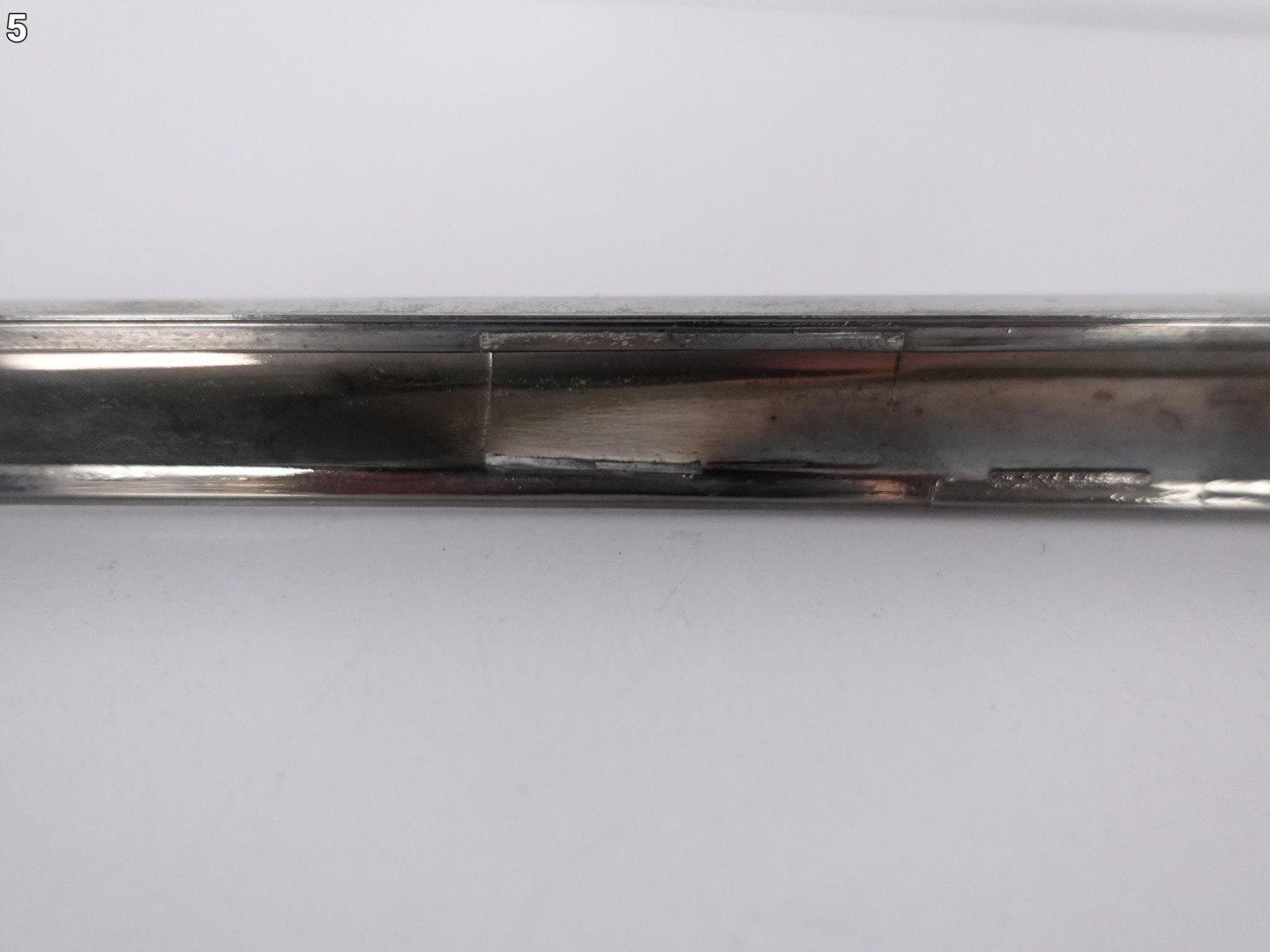 MASERATI GHIBLI 13- CHROM moulding bonnet rear part