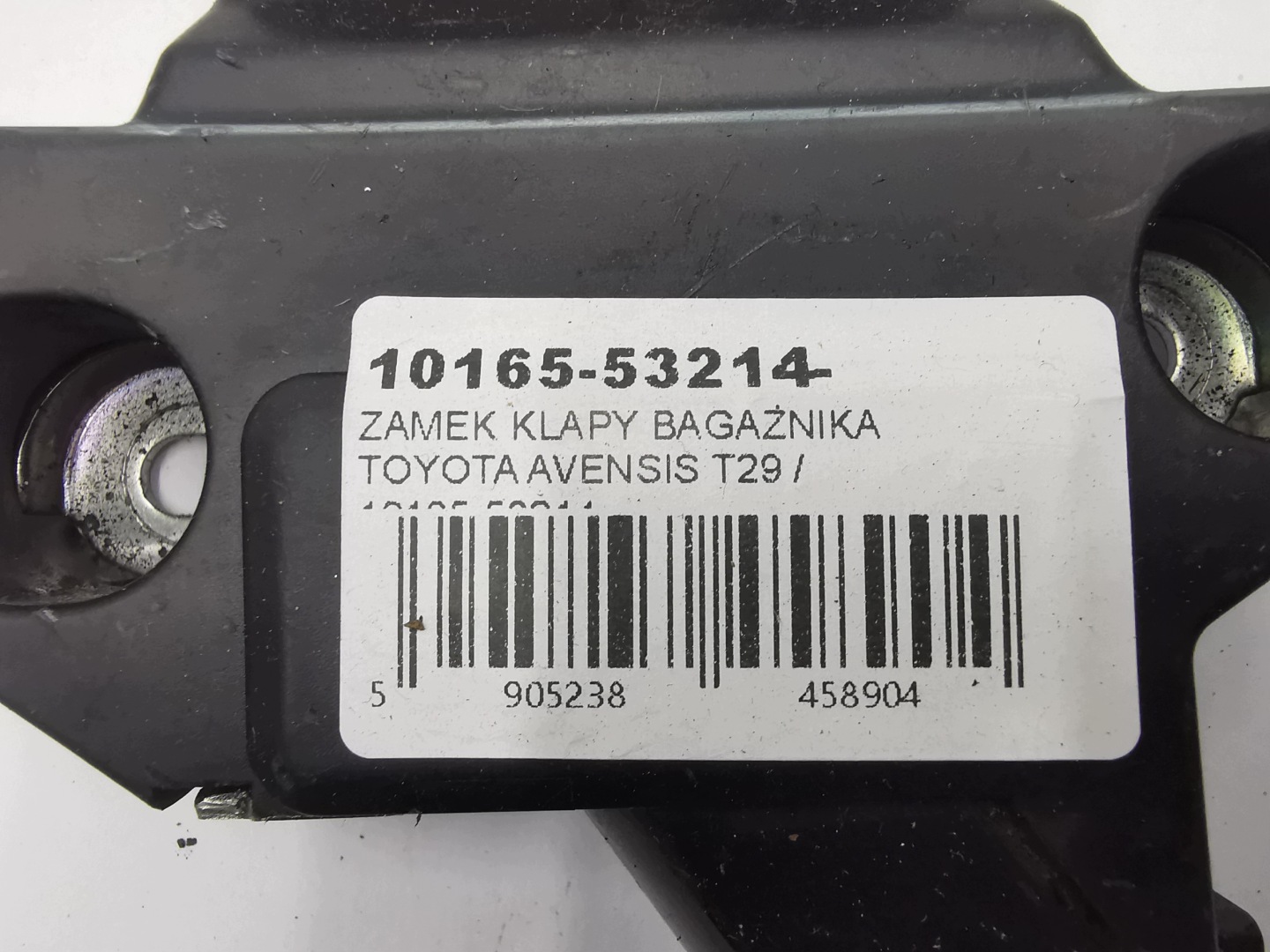 lock bonnet boot TOYOTA AVENSIS T29 / 10165-53214