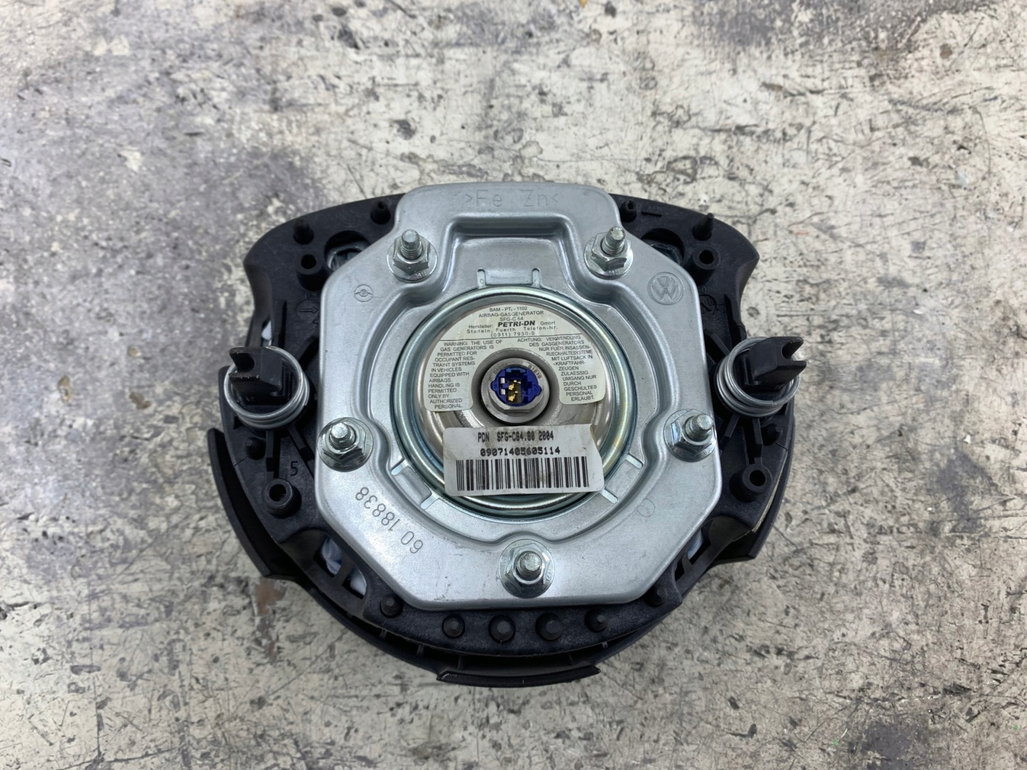 VW POLO 9N IV heating air conditioning devices airbag