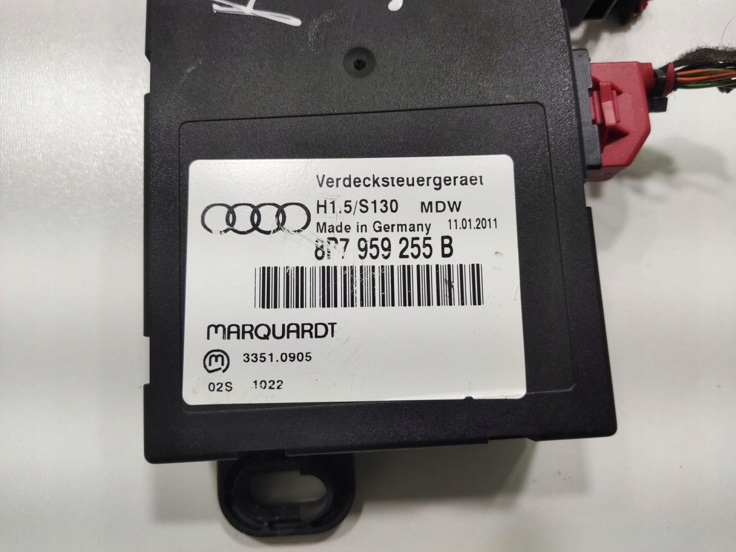 module control unit roofs AUDI A3 8P CABRIO 2008-2013 8P7959255B