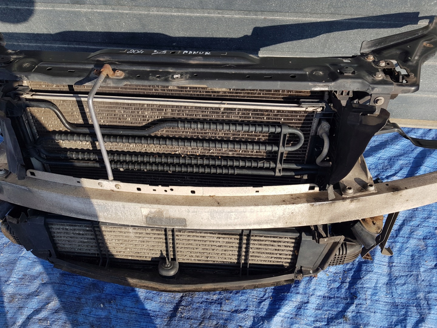 support panel for radiators radiator MERCEDES W204 2.2 CDI 651 MANUAL