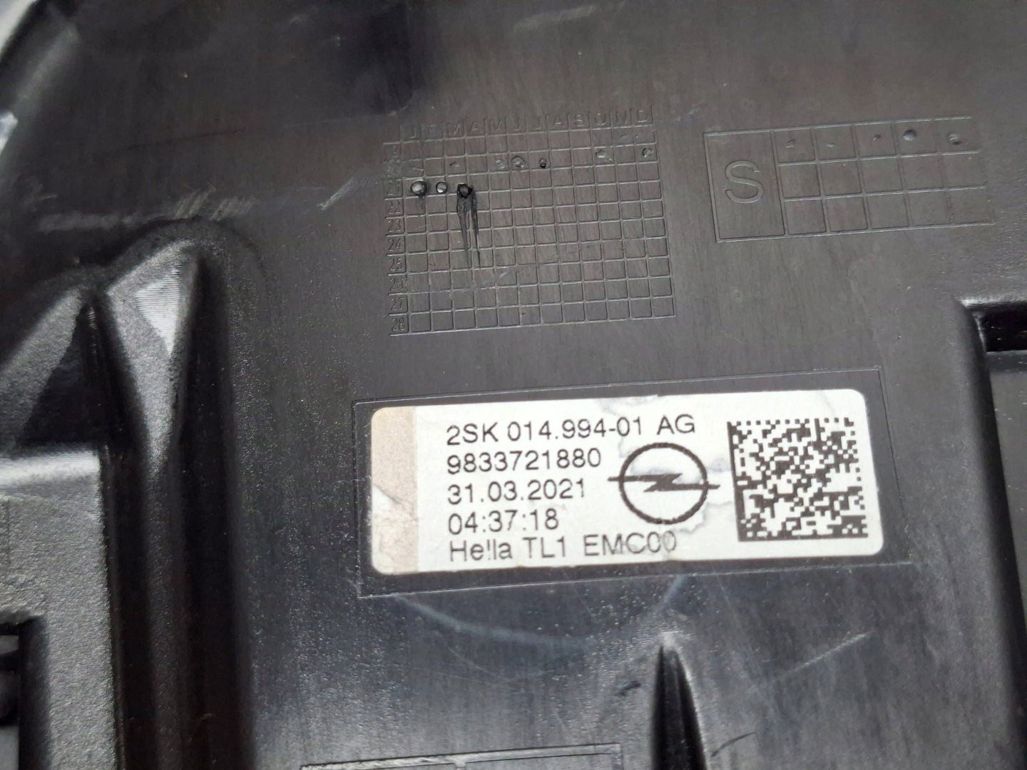 light left rear part LED 9833721880 OPEL MOKKA B 2020