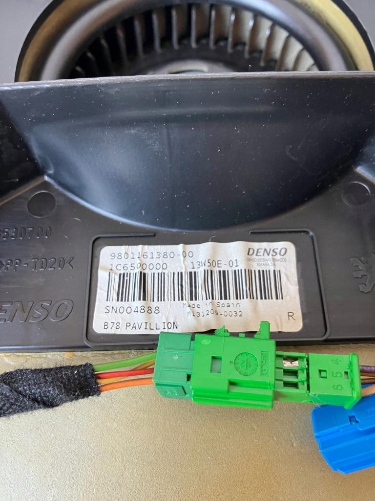 heating air conditioning devices rear part C4 GRAND PICASSO II rear part