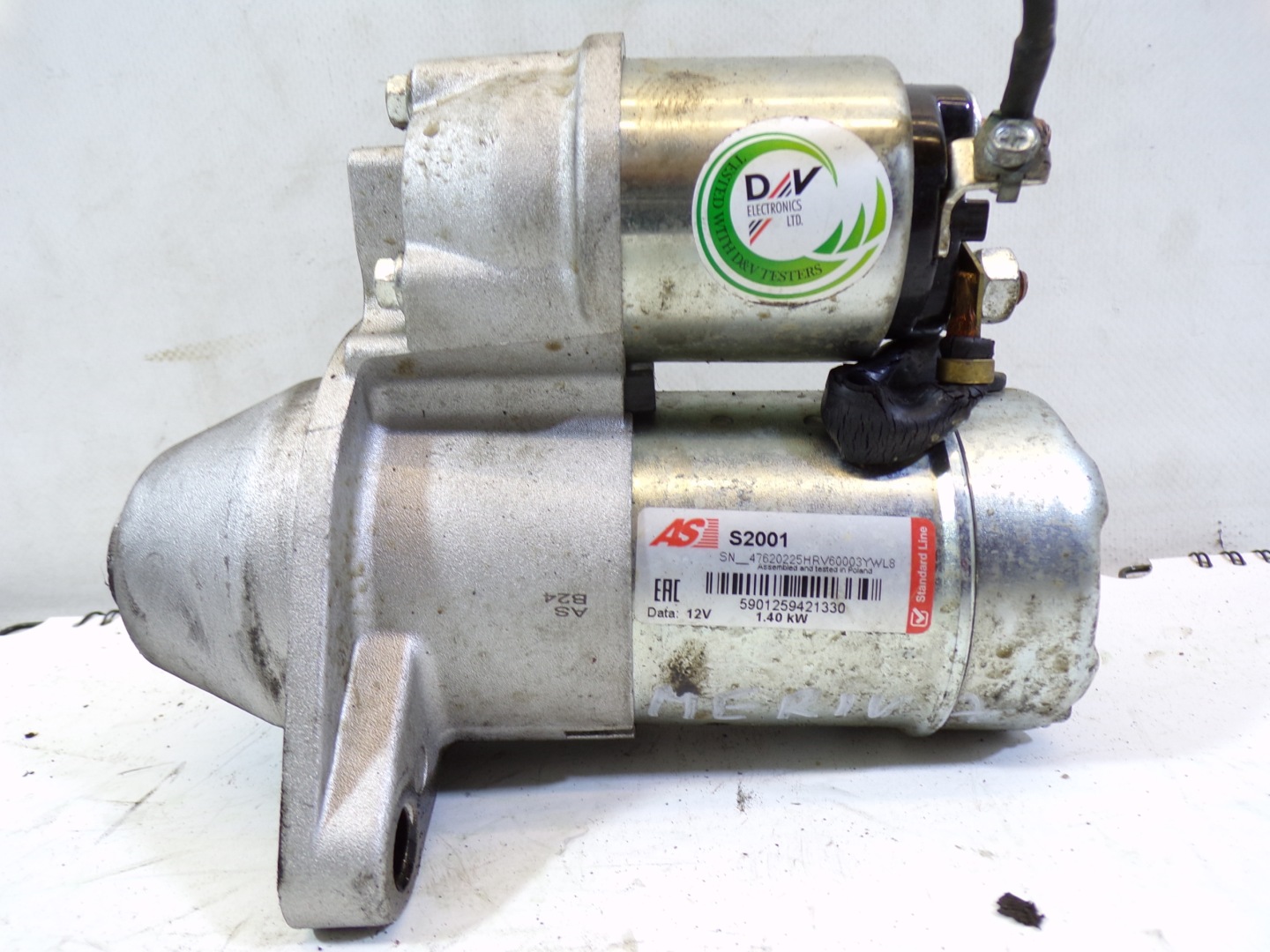 starter OPEL MERVA A 1.7d 13 ZEBOW