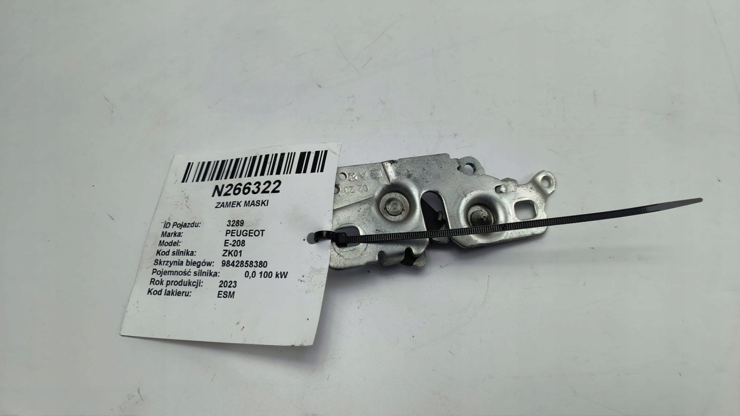 Serrure capot 9822727580 PEUGEOT E-208