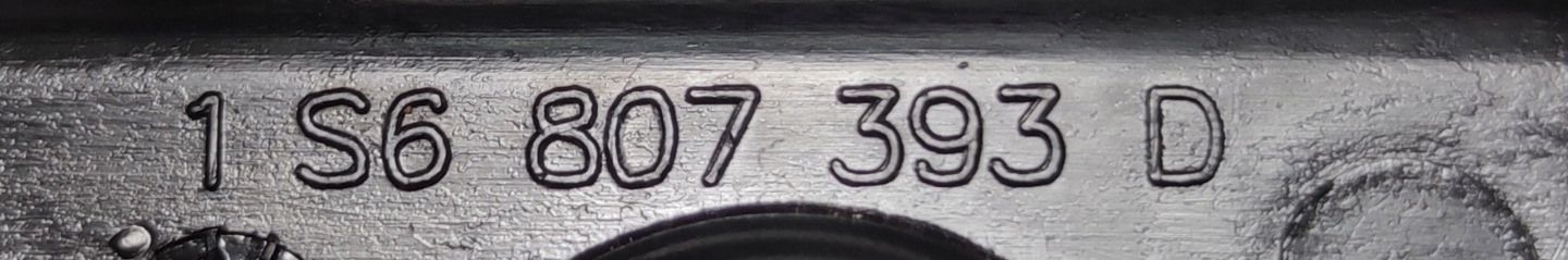 bumper bracket left rear part VW UP CITIGO 1S6807393D