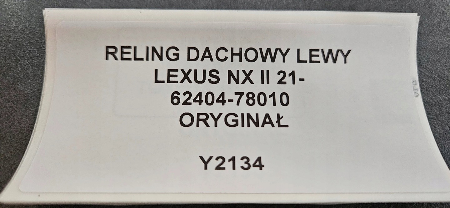 Dachreling dach links LEXUS NX II 21- Original 62404-78010