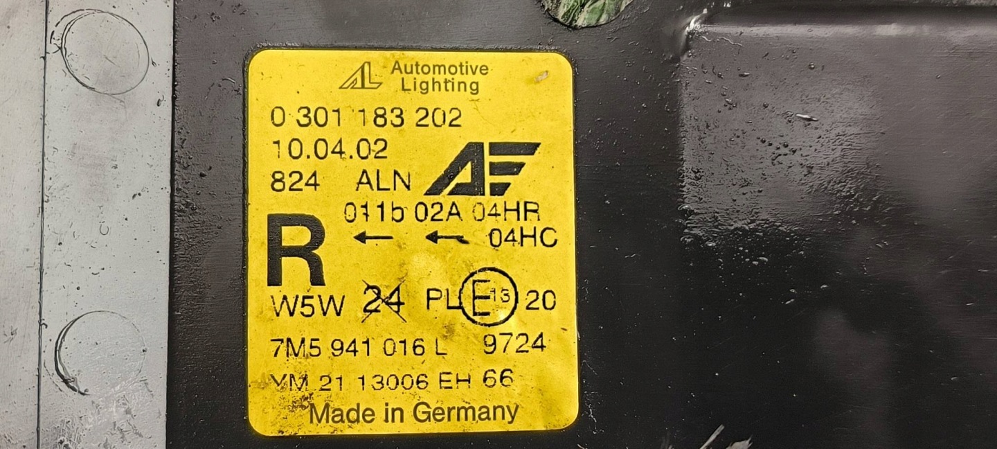 light right front EU 7M5941016L FORD GALAXY II