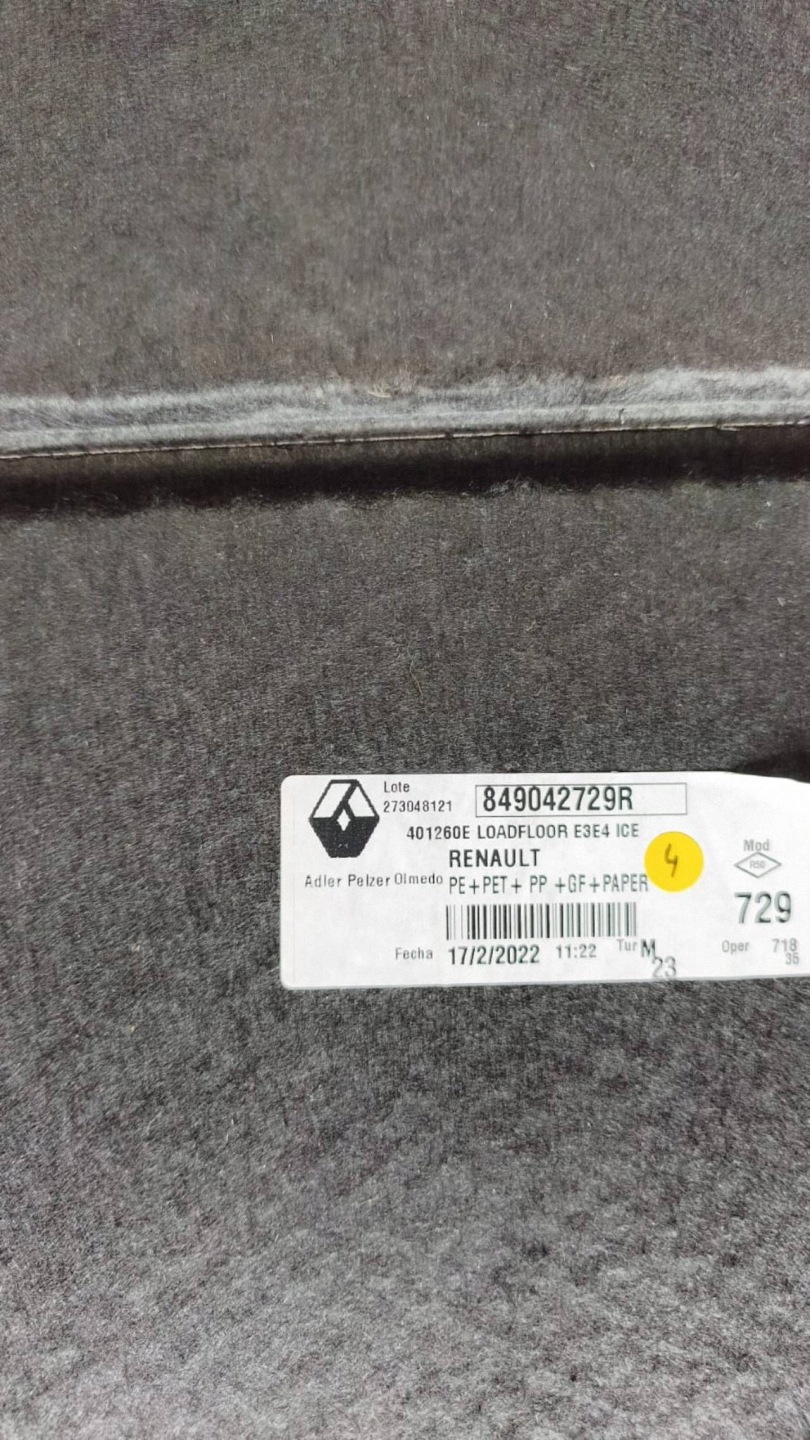 mats floor boot Renault Austral 849042729R