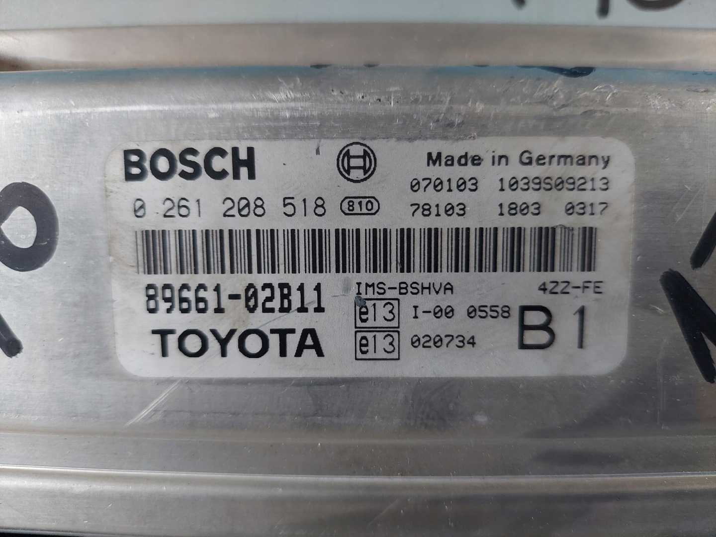COROLLA E12 1.4 B 0 261208518 řídící jednotka motoru