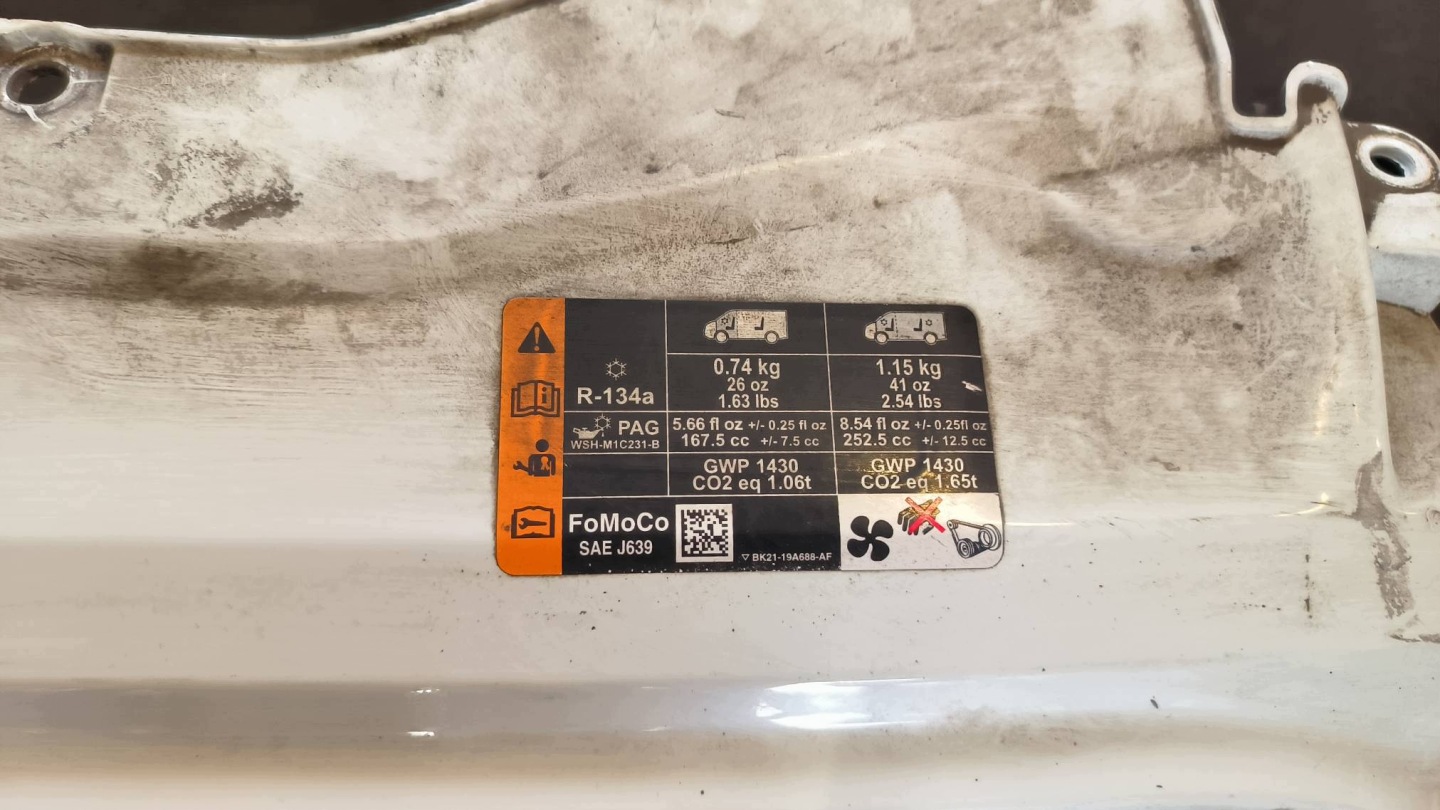 hűtőrács maszk FROZEN WHITE FORD TRANSIT MK8