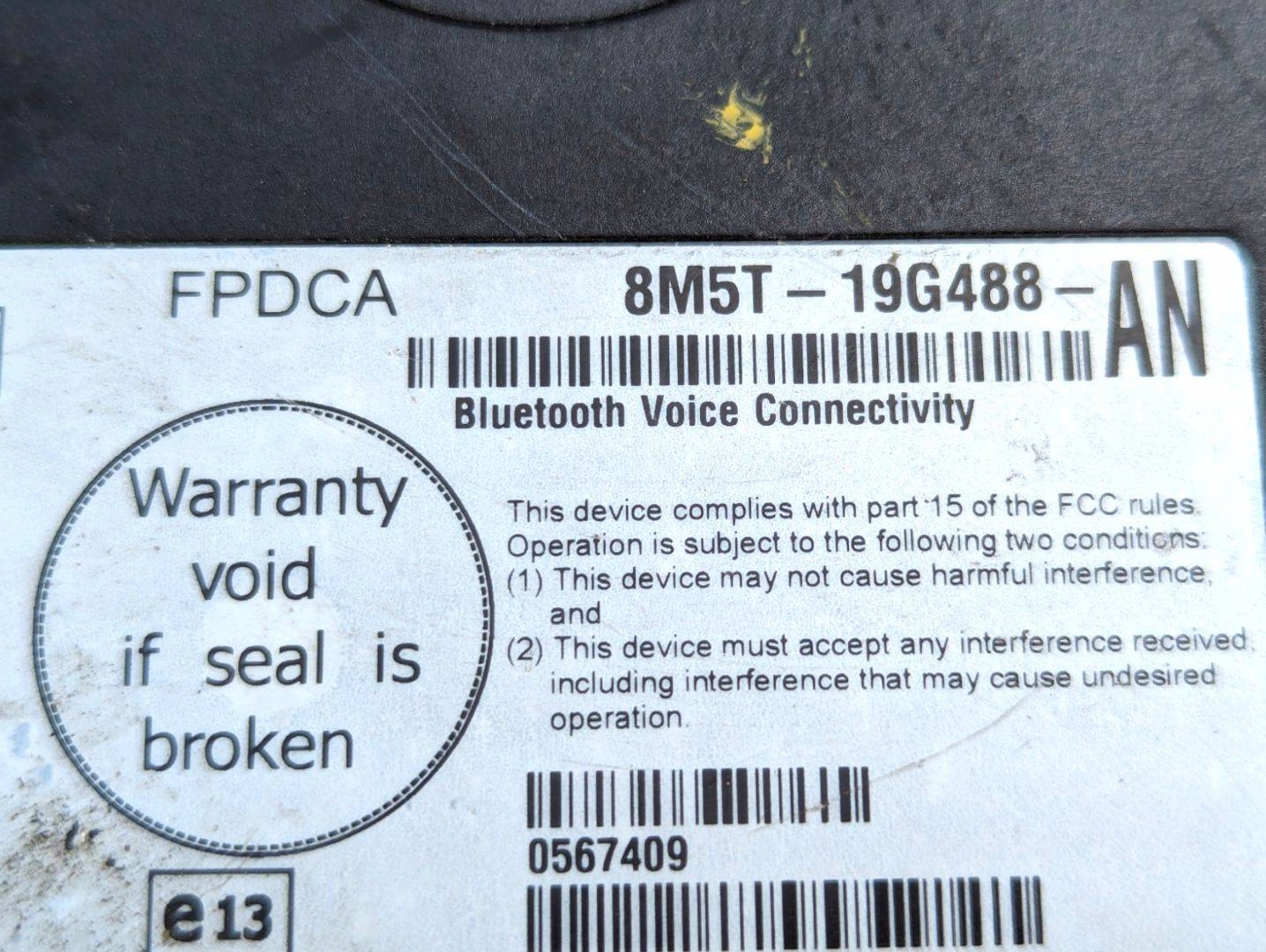 control unit Bluetooth Ford Kuga 2010 8M5T-19G488-AN