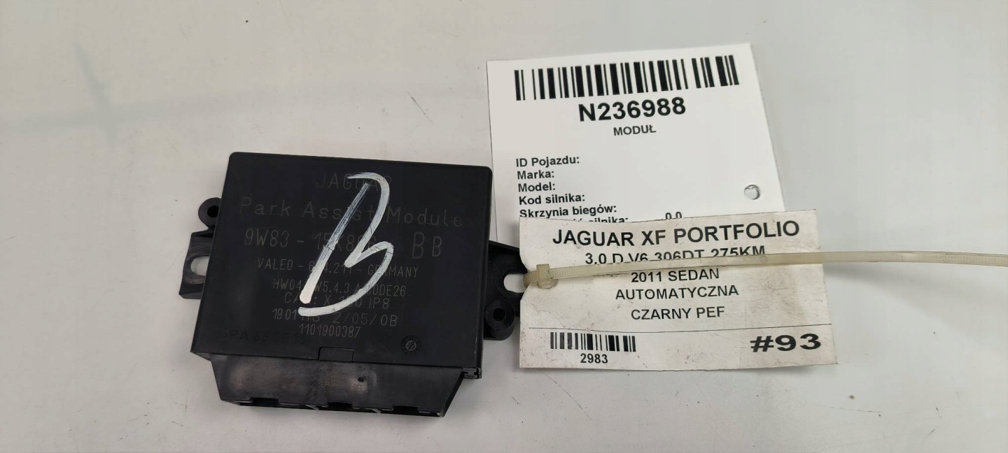 modulo parcheggio PDC 9W83-15K866-BB JAGUAR XF
