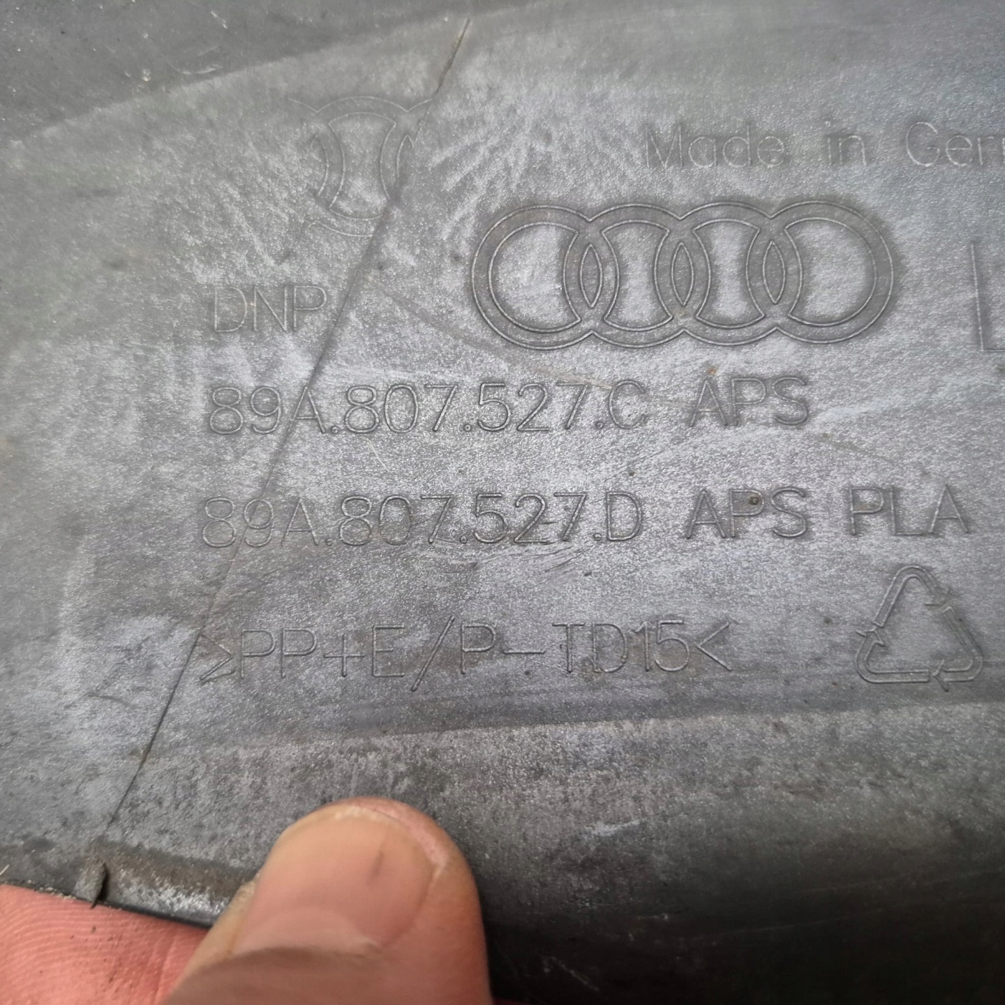 AUDI Q4 E-TRON 89A diffusore accessori Paraurti posteriore posteriore PDC 89A807527C