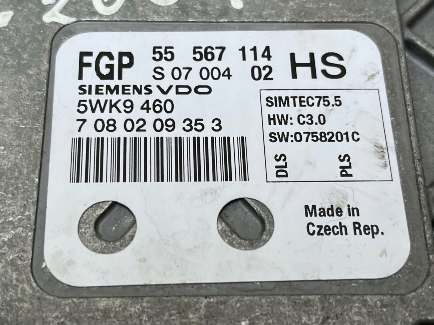 Montaggio startowy Opel Astra GTC H facelift 2007 55567114