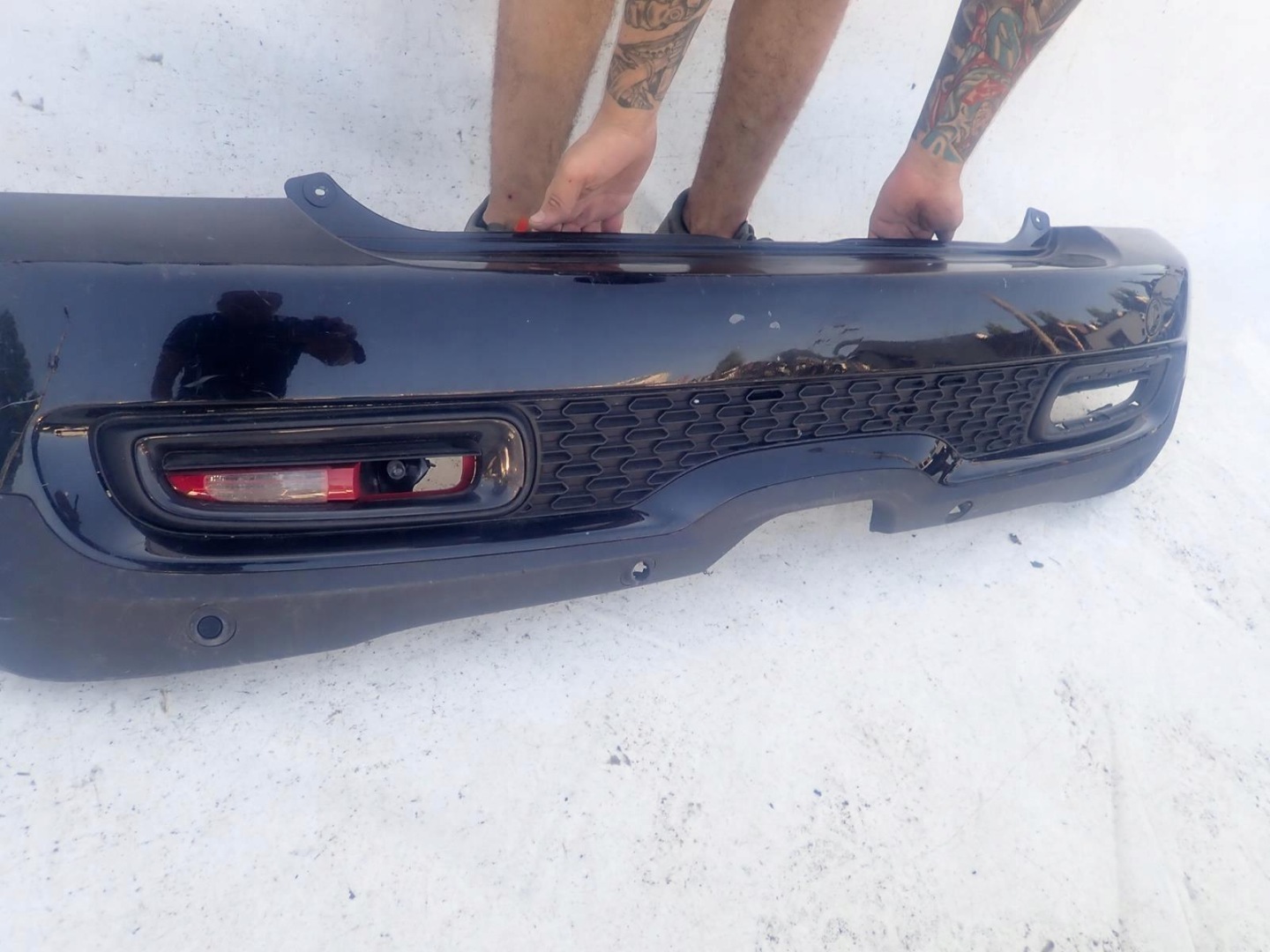 MINI COOPER II 2 R56 S LIFT 10-13 bumper rear part PDC