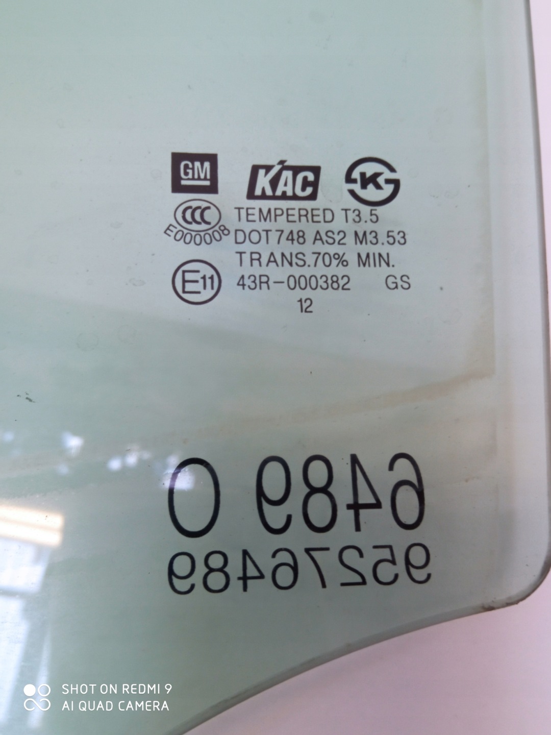 OPEL MOKKA MOKKA X window door left rear part left rear
