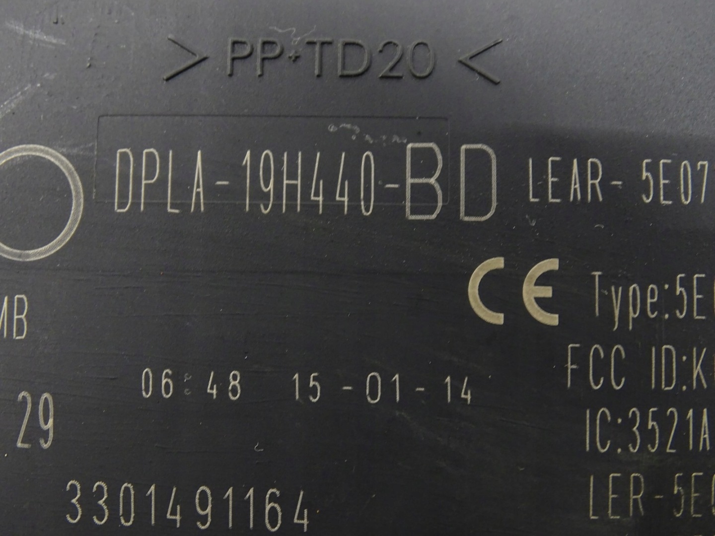 module control unit KEYLESS LAND ROVER DISCOVERY 19H440BD