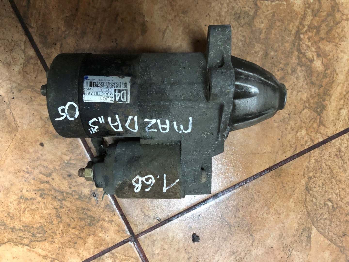 MAZDA 3 1.6 16V starter M000T33371