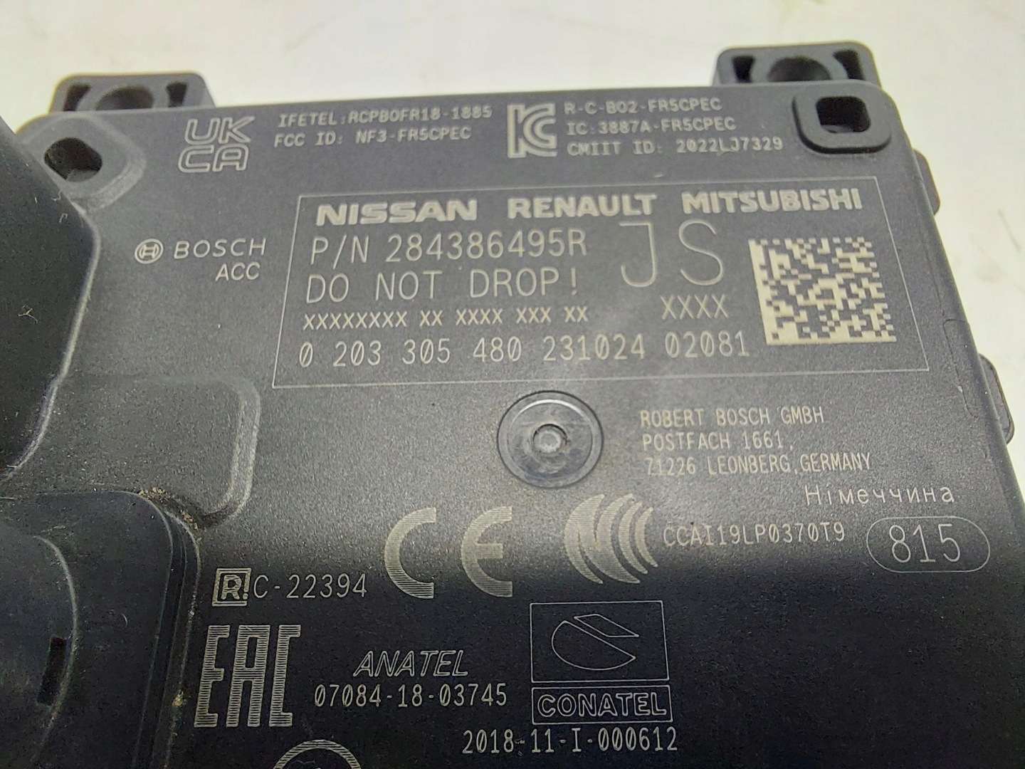 RENAULT AUSTRAL E RADAR předek 284386495R