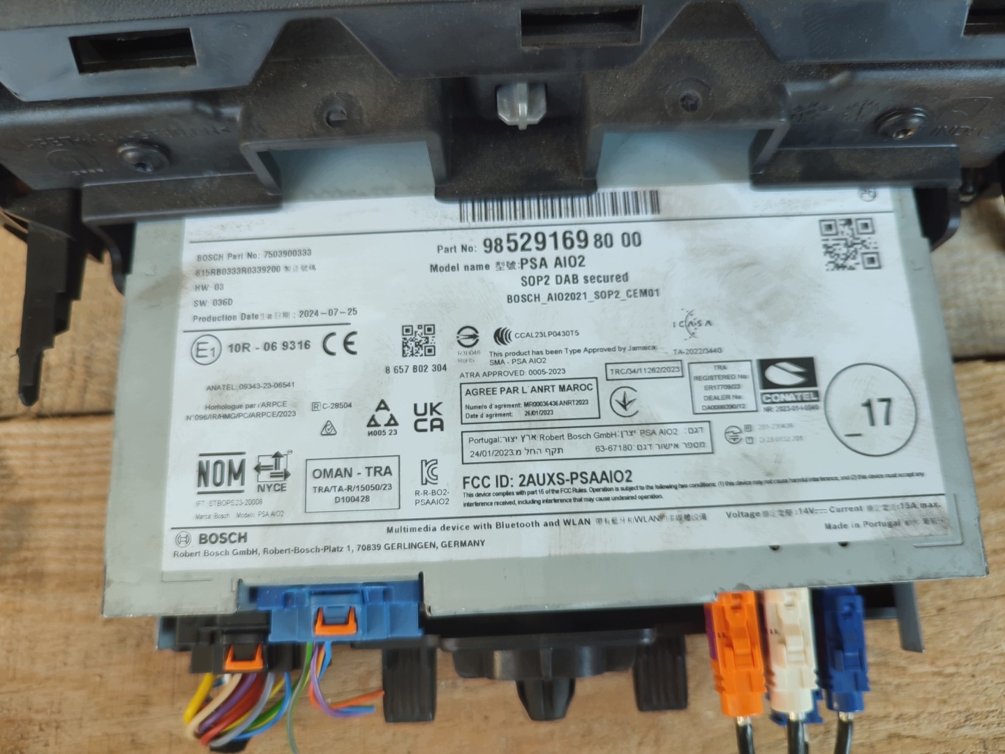 Radio navigation display Opel Corsa LIFT 9852916980