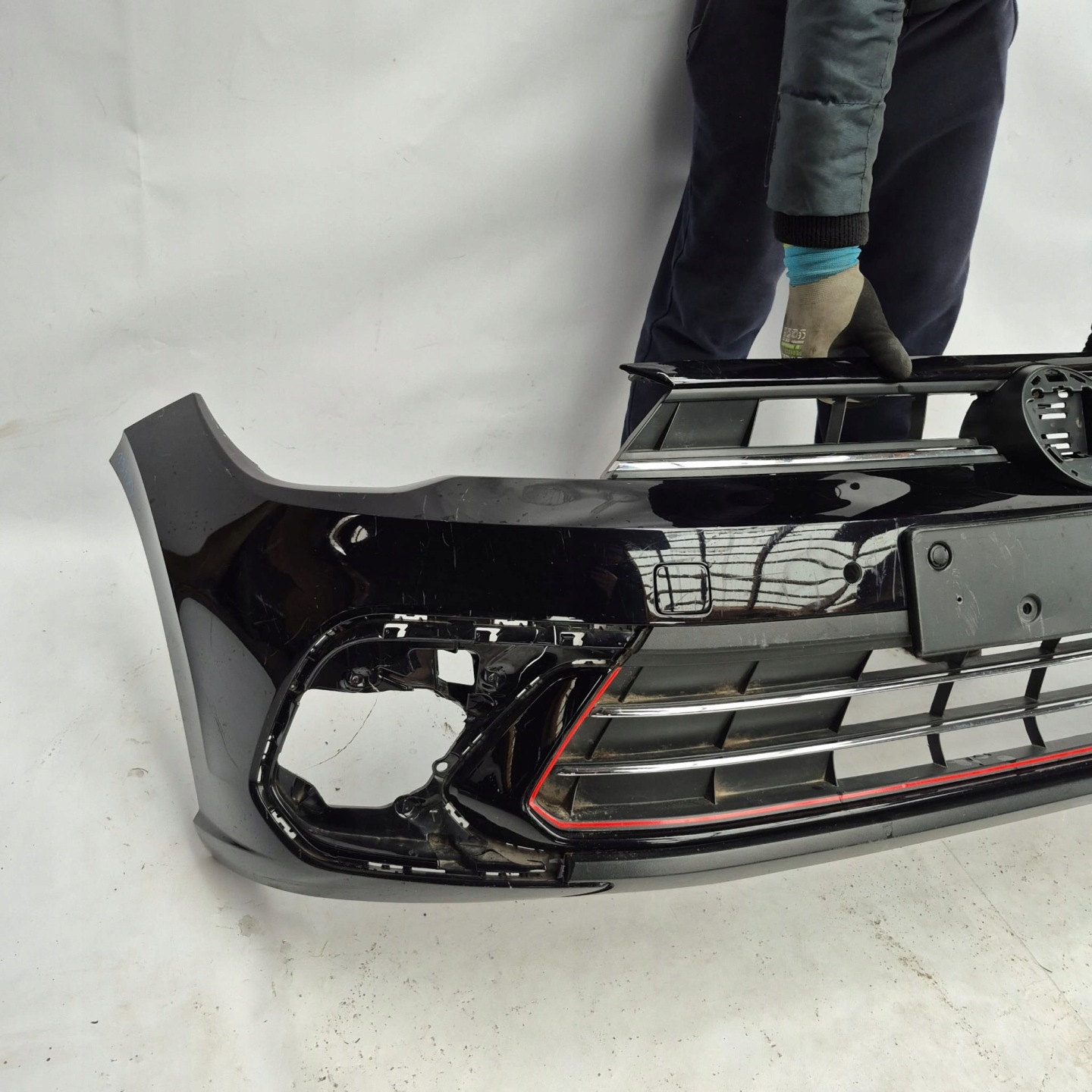 VW POLO VI 2G LIFT 21- bumper front front PDC 2GS807221H
