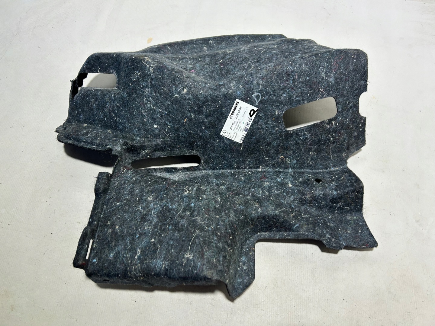 upholstery mats boot right rear part MERCEDES CLK W209
